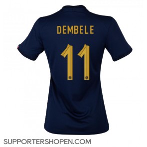 Frankrike Ousmane Dembele #11 Hemma Matchtröja Dam VM 2022 Kortärmad
